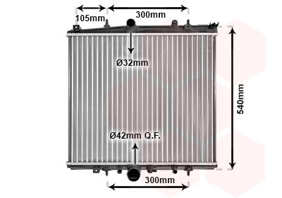 VAN WEZEL Radiaator,mootorijahutus 40002331